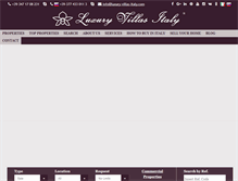 Tablet Screenshot of luxury-villas-italy.com